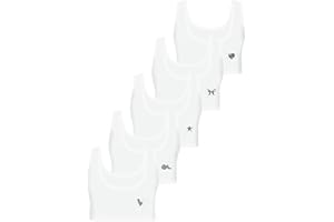 LOREZA ® 5 Sujetador Bustier para Niñas Ropa Interior Piedras Preciosas Camiseta de Tirantes - Algodón - 10 a 15 años