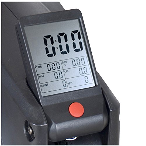 AsVIVA RA14 Rudergerät Magnetic Rower Cardio mit 10kg Schwungmasse, Magnetbremse mit 8 manuelle Widerstandsstufen, Multifunktionscomputer mit Pulsmessung - 3