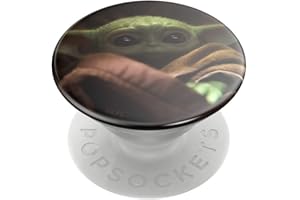 PopSockets PopGrip - Ausziehbarer Sockel und Griff für Smartphones und Tablets mit einem Austauschbarem Top - The Child (Baby Yoda)