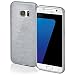 Produktbild OneFlow Schutzhülle für Samsung Galaxy S7 Hülle Silikon Case aus 1,5mm dünnem TPU | Zubehör Cover zum Handy Schutz | Handyhülle Bumper Tasche Gebürstet Aluminium Optik in Silber