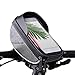 Produktbild AIMUHO Fahrradtasche Lenker, Wasserdicht Fahrrad Lenkertasche MTB Fahrrad Handyhalterung Rahmentasche Fahrradlenkertasche mit Reflektierende Streifen (Passend bis zu 6,0 Zoll)