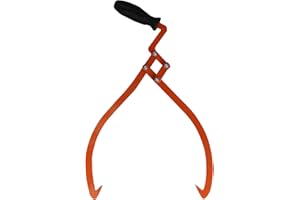 OAOLOWF 20" Log Tongs Logging Skidding Tongs Non-Slip Grip- Log Lifting, Handling, Dragging & Carrying Tool