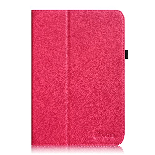 Fintie Medion Lifetab E10315 / E10316 / E10317 / E10318 / E10320 Hülle Case – Folio Kunstleder Schutzhülle Tasche Cover Etui mit Ständerfunktion und Stylus-Halterung für MEDION LIFETAB E10315 / E10316 / E10317 / E10318 / E10320 (10,1 Zoll) Tablet-PC, Magenta - 2