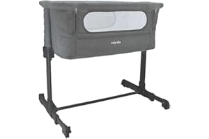 nania Lit bébé cododo - Lit d'appoint 2 en 1- Matelas 4cm d'épaisseur