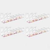 4 Adet Haftalık İla&ccedil; Kutusu &ndash; G&uuml;nl&uuml;k B&ouml;lmeli, Şeffaf Kapaklı Tablet ve Vitamin Organizer