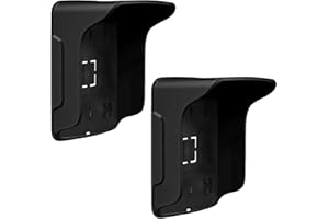 Sporgo 2 pezzi campanello parapioggia: campanello in plastica impermeabile copertura antiriflesso, protezione antipioggia per la maggior parte dei campanelli video