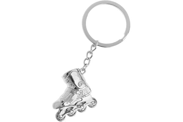D DOLITY 1 pièce Porte-clé Patins à roulettes Roller Skates Clef Accessoire de Clé - Argent