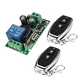 receptor externo motor puerta de garaje 【Soporte de control remoto de hasta 16 piezas】- Se puede conectar a la cerradura de control electrónico, timbre intercomunicador, puerta de garaje, luz, cortina eléctrica, electrodomésticos, control de motor, sistema de seguridad, etc. Para que pueda desbloquear la puerta a distancia, cerrar la luz, abrir o cerrar la cortina, etc.