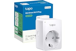 Tapo Matter Prise Connectée WiFi, Prise Intelligente Compatible avec Alexa, Google Home et SmartThings, 10A Type F, Contrôler Le radiateur, la cafetière, la Lampe à Distance, Tapo P100M