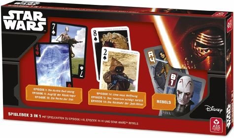 Preisvergleich Produktbild ASS Altenburger Spielkarten Star Wars 3-in-1 Spielebox