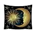 Produktbild Qmber 2019 Sonne und Mond Wandteppich mit indischem Stil Brennend Eizigartiges Design bringt Ihr Zimmer Exotisches Gefühl Mond Mode Muster Frische Art Dekorativ/A