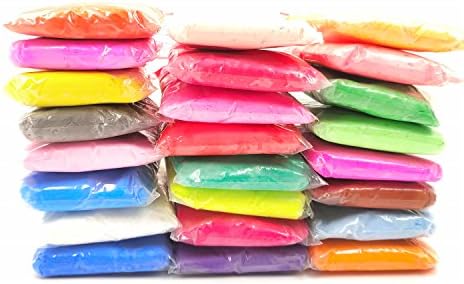 NicoleKayLan Pack of 24 Color Clay Slime Putty Children Educational Intelligent Plasticine Magic Mud DIY Colored Clay Soft Modelling clay