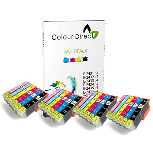 24 (4 Satzs) Colour Direct Kompatible Tintenpatronen Ersatz für Epson Expression Foto XP-55 XP-750 XP-760 XP-850 XP-860 XP-950 XP-960 4 Satzs 24XL