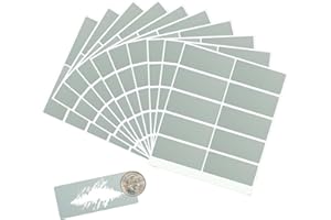 ZOKJSW Naklejki na zdrapki - 100 kwadratowych arkuszy samoprzylepnych etykiet. Idealne na gry, imprezy, prezenty, pocztówki i promocje (60 mm x 20 mm)