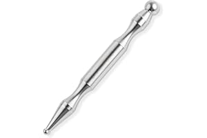 COMNICO Akupunkturstift Manueller Edelstahl Akupressurstift Multifunktional Meridianstift Stab für Massage, Akupressur und Akupunktur Länge 12 cm