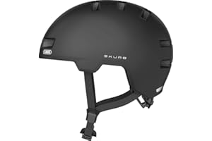 Casco Urbano ABUS Skurb - Casco de Bicicleta Robusto para Uso Diario, Patinaje, BMX o Longboard - Naranja, Talla S