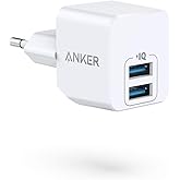Anker PowerPort Mini Duales Wandladegerät, Extrem kompaktes USB-Ladegerät, 2,5A Leistung für iPhone XS/XS Max/XR/X / 8/7 / 6 