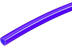 sourcing map Tubo de silicona de 5 mm de diámetro interior x 8 mm de diámetro exterior de 1 m de tubo de goma de silicona flexible para transferencia de bombas, color azul