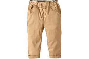 ranrann Pantalone Bimbo Neonato Elegante Uniforme Chino Pant Pantaloni Casual Bambino Trousers Pantaloni da Jogging per Il Tempo Libero con Tasche in Cotone