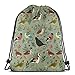 Produktbild guolinadeou Garden Birds Shoulder Drawstring Bag Backpack String Bags School Rucksack Gym Sport Bag Lightweight