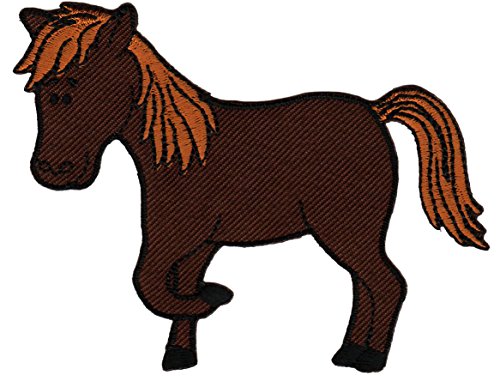 Pony Aufnäher Bügelbild Aufbügler Iron on Patches Applikation Pferd reiten