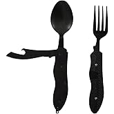 Urban Badger Herja Foldable Cutlery Spoon Set with Lock Mechanism, Detachable, Durable Camping Equipment, Camping Acces