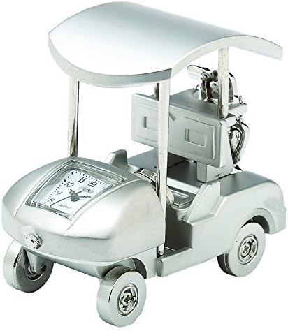 Sanis Enterprises Golf Cart Clock with Canopy, 1.5 by 2.25-Inch, Silver by Sanis Enterprises