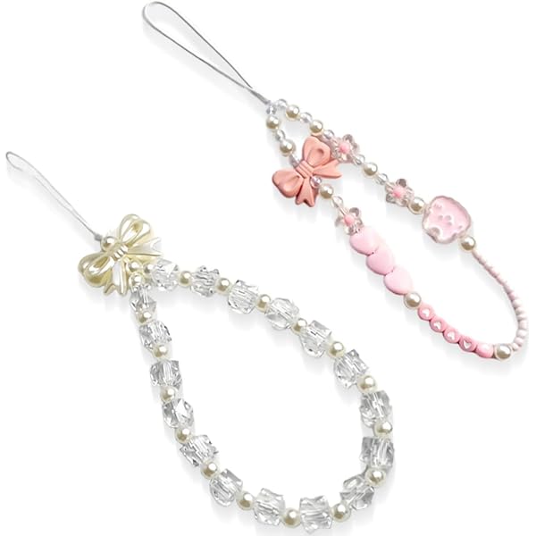 Set 4 Cordini Per Cellulare Con Perline - Lacci Antiperdita Per Telefono, Design Fashion - Foto 6