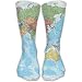 Produktbild Wfispiy Men's World Map High Socks Shoe Size 6-10