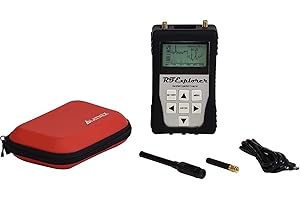 RFandEMF RF Explorer 3G Combo Handheld Spectrum Analyzer with Colored Protection Boot & Case, USB Cable & Free Downloadable Software for Windows and Mac includes RF and Wi-Fi Analyzer (Red)