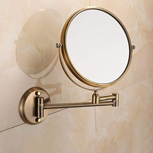 Preisvergleich Produktbild NAERFB Extendablewallmirror, Badezimmer Kosmetikspiegel Teleskop an der Wand montierten Falten Kosmetik Spiegel Badezimmer beidseitigen Lupe Endoskopie Kommode Spiegel-A