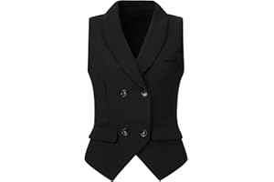 Allegra K Women's Ac Uk G22051100ux0022 Dressy Vest vest