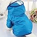 Produktbild S7 Sieben große Hunde Regenmantel Puppy Doggy Jumpsuit Hoodie Jacke für kleine mittelgroße Hunde Katzen, schützt das Haustier vor Nässe und dirty blau