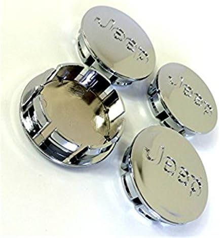Jeep Chrome Badge Alloy Wheels Centre Hub Caps Cover Hub pack of 4) – 22 mm Pack of 4 Jeep Wrangler Compass Patriot Grand Cherokee Renegate and other models/Set of 4 Alloy Wheels Centre Hub Caps Cover 56 mm Chrome Badge