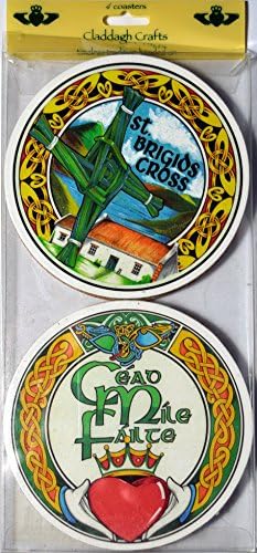 Saint Brigids cross and Cead Mile Failte 4 pc
