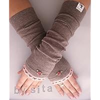 Armstulpen, lang - hellbraun, Bo Armstulpen, lang - hellbraun, Bo