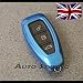 Produktbild Ford 3 Taste Smart Schlüssel Cover Case Fernbedienung Displayschutzfolie J39 Ford Fiesta Kuga Focus C Max Grand C Max B Max S Max Galaxy Mondeo Zetec S td TDCi ST ST-2 RS Blau Edition TD Style Klima Edge Fusion
