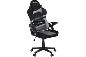 T-LOVENDO.ES - Silla Gamer Gaming Profesional, Ergonómica, de Tela Transpirable y Antimanchas, Reposabrazos Abatibles. para Adultos. Altura Regulable, Giratoria.