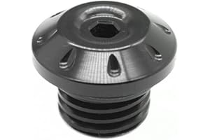 ROCKMUTE Ölfülldeckel für Kawasaki ER6N ER6F Z650 Z800 Z900/RS Z1000/SX Ninja 400/650/1000 KLE 650 VERSYS KLZ 1000 Motorrad Motor Kurbelgehäuse Schraube (schwarz)