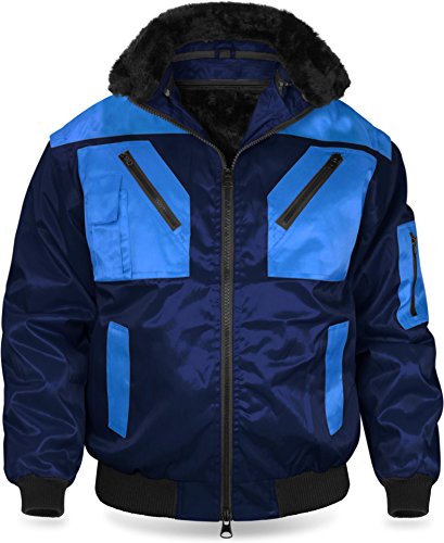 Pilotenjacke 4 in 1 | verschiedene Farben zur Auswahl | Gr. S-4XL