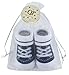 BABYTOWN Baby Boys Socks Booties Trainer Style Organza Bag Newborn 0-6 Months