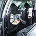 Produktbild 2 Stück Auto Rückenlehnenschutz,Schutz für den Autositz mit roße Taschen und iPad-/Tablet-Fach,welcher vollen Schutz durch wasserdichtes Material bietet,Auto Rücksitz Organizer für Kinder