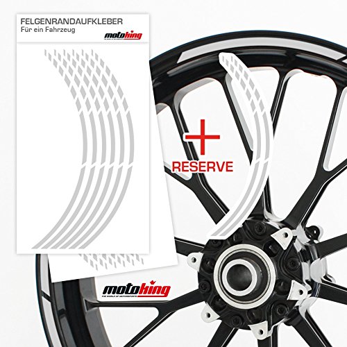 Felgenrandaufkleber GP im GP-Design passend für 17 Zoll und 16