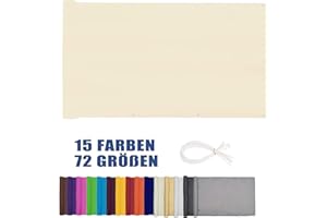 ZHhan Privacy Screen for Backyard Deck Patio Balcony Fence Porch Sun Shade PVC UV Protection Sun Wind 8 Days Delivered 2 Colors 5 Sizes 420D（Milky white，0.7x4m）