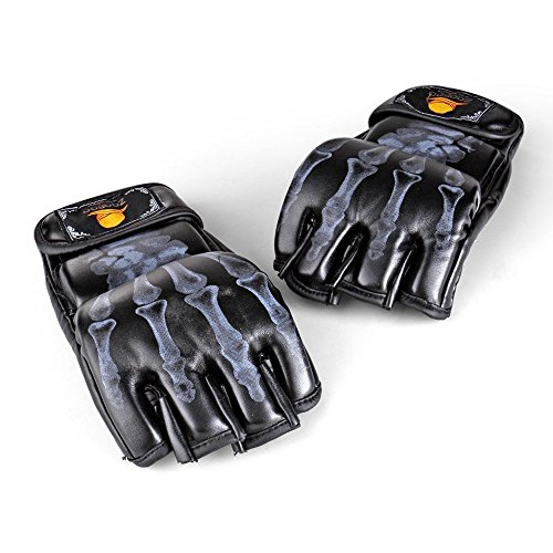 GranVela® ZOOBOO Boxhandschuhe, Kampfsport MMA Muay Thai Training Boxsack Halb Mitts Sparring Boxhandschuh-Gym-Handverpackungen - 3