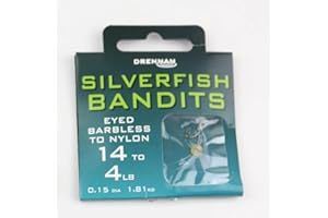 Drennan Silverfish Bandits Eyed Barbless 12 to 5lb