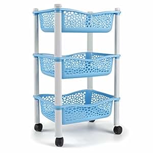 Amazon.de: Küchenwagen mit Aufbewahrungskörben und Rädern Obstkorb