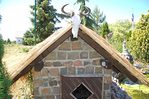 Palmendächer Strohdach Palmdach Paneele Palmschindel Palmenblätter 145 cm Reetdach für Garten, Balkon und Terrasse - 3