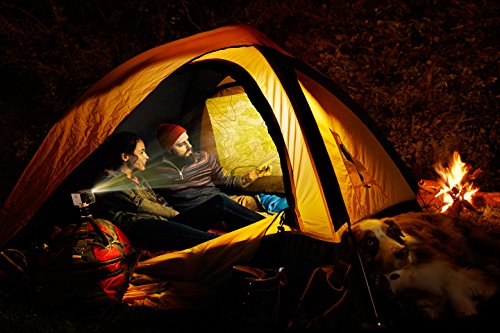 RIF6 Cube 2-Zoll-Handy-Projektor mit 20.000 Stunden LED-Licht und 120-Zoll-Display, tragbar, wiederaufladbar, beinhaltet HDMI-Kabel und Stativ - 8