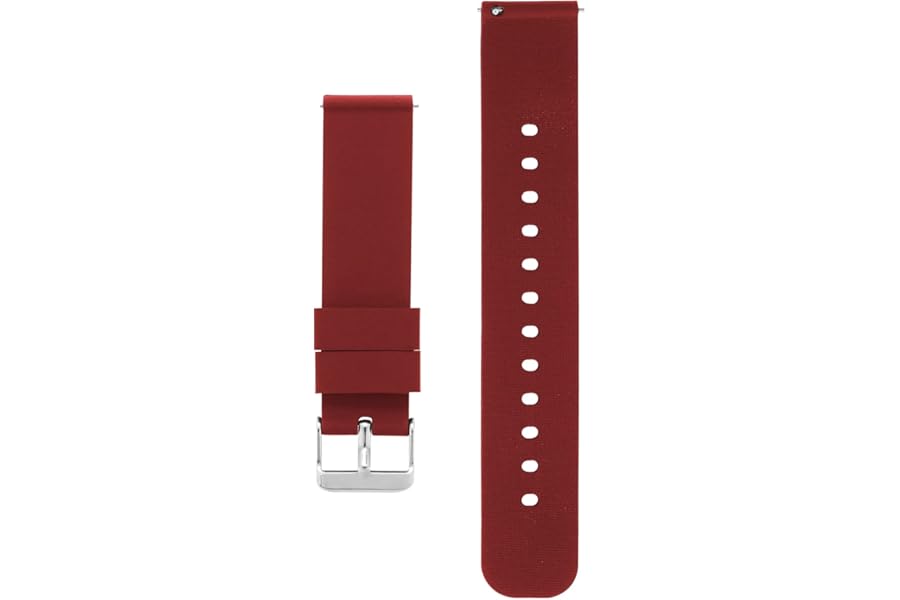 Cobee Silicone Watch Bands - Quick Release Waterproof Soft Rubber Replacement Straps with Silver Plated Stainless Steel Buckle